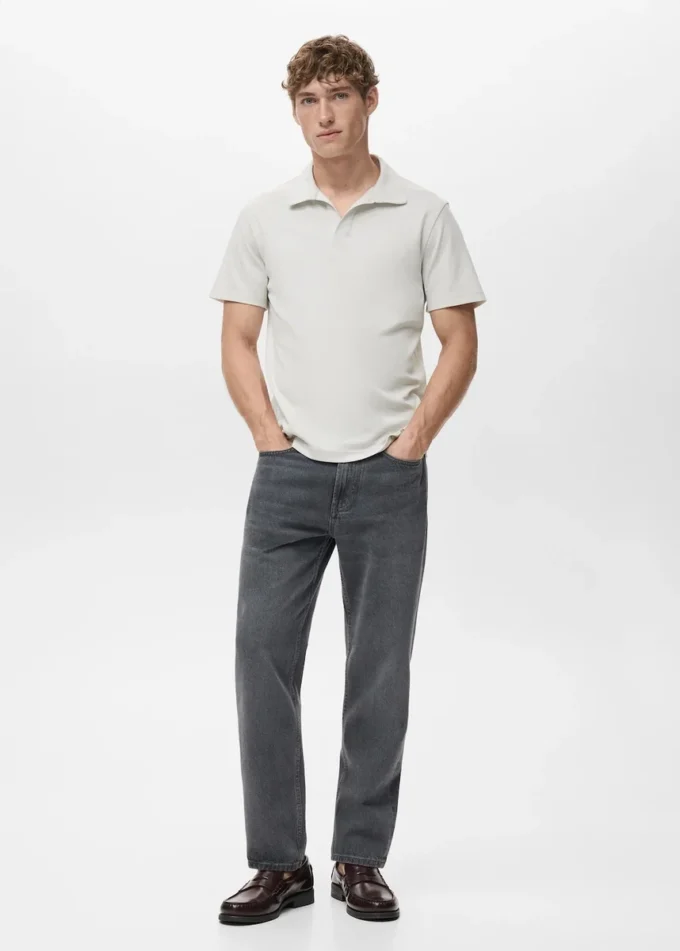 Polo en piqué de coton