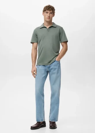 Polo en piqué de coton