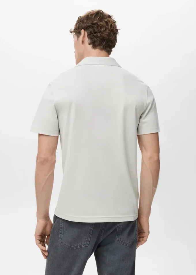 Polo en piqué de coton