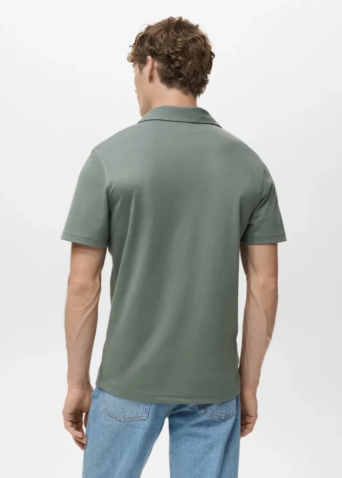 Polo en piqué de coton