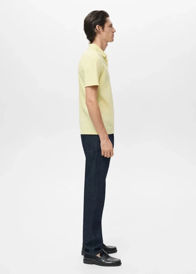 Polo en piqué de coton
