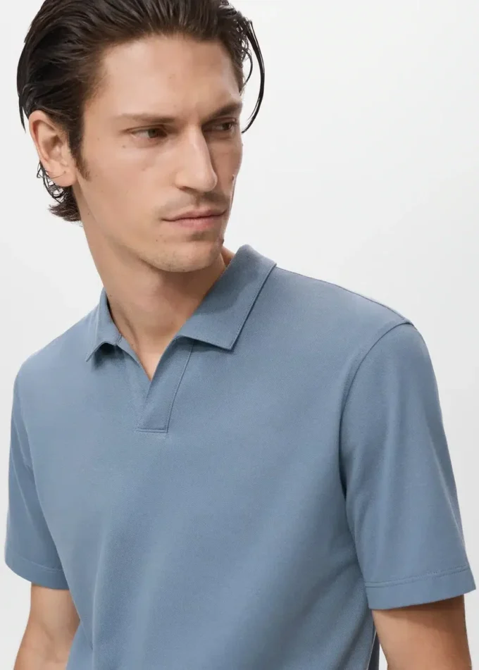 Polo en piqué de coton