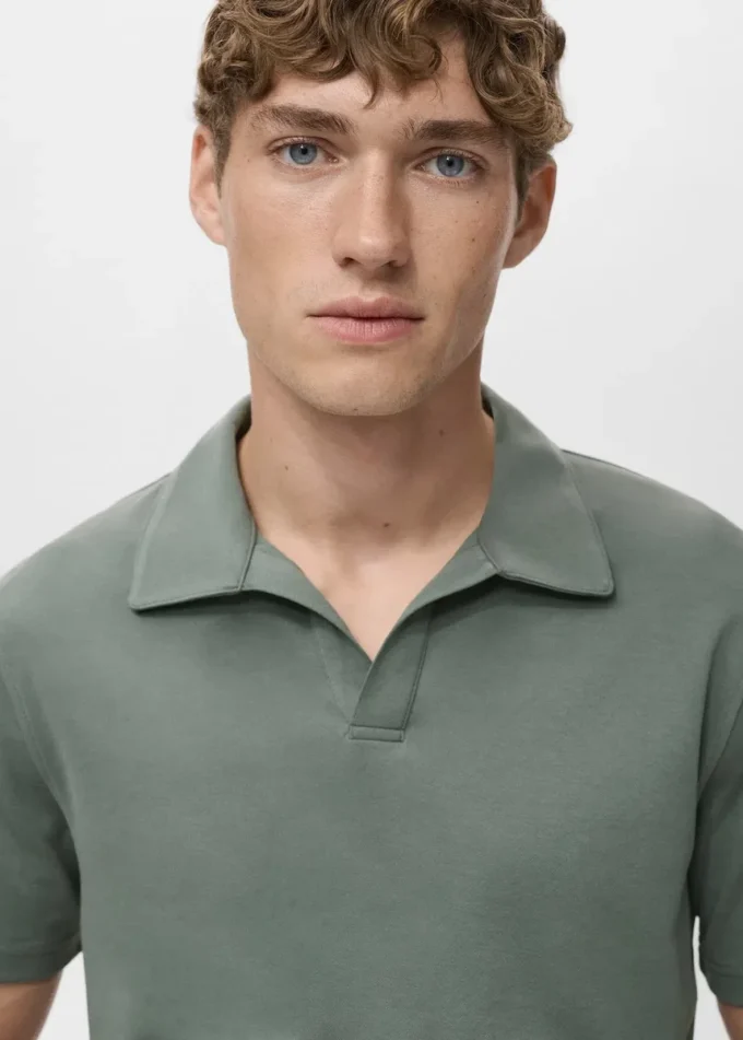 Polo en piqué de coton
