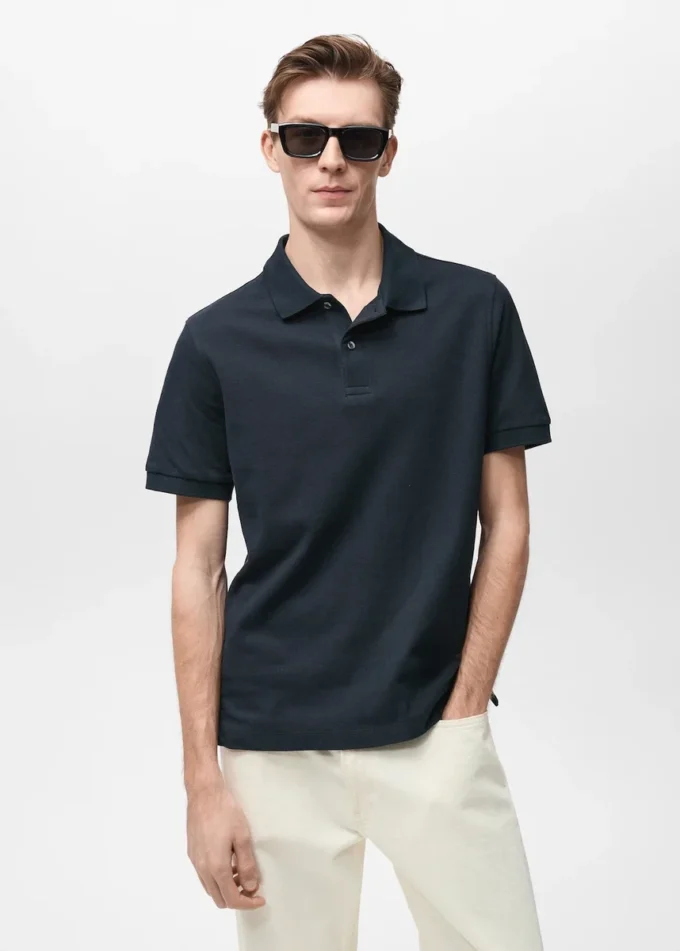 Polo en piqué de coton coupe classique Polo en piqué de coton coupe classique