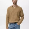 Polo en tricot structuré