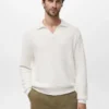 Polo en tricot structuré