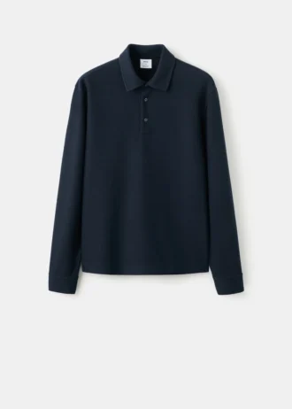 Polo en tricot structuré