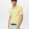 Polo slim structuré en maille