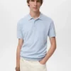 Polo slim structuré en maille