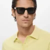 Polo slim structuré en maille
