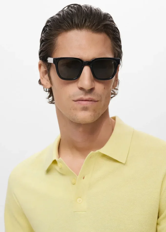 Polo slim structuré en maille