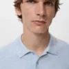 Polo slim structuré en maille