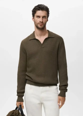 Polo structuré en coton