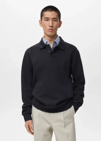 Polo sweat-shirt coupe classique