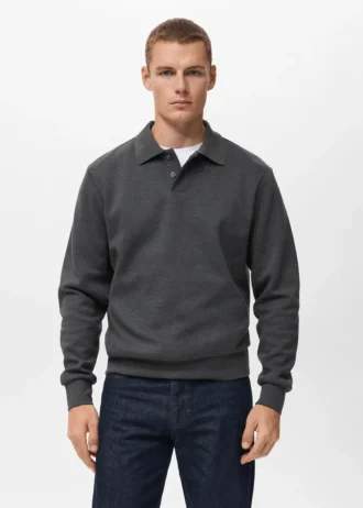 Polo sweat-shirt coupe classique