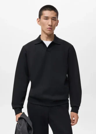 Polo sweat-shirt coupe classique