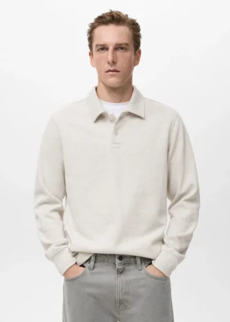 Polo sweat-shirt coupe classique
