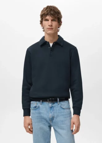 Polo sweat-shirt coupe classique