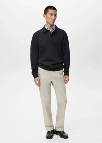 Polo sweat-shirt coupe classique