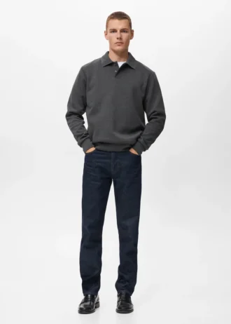 Polo sweat-shirt coupe classique