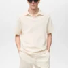 Polo texturé à coupe régulière