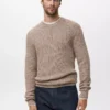 Pull 100 % coton moucheté
