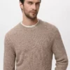 Pull 100 % coton moucheté