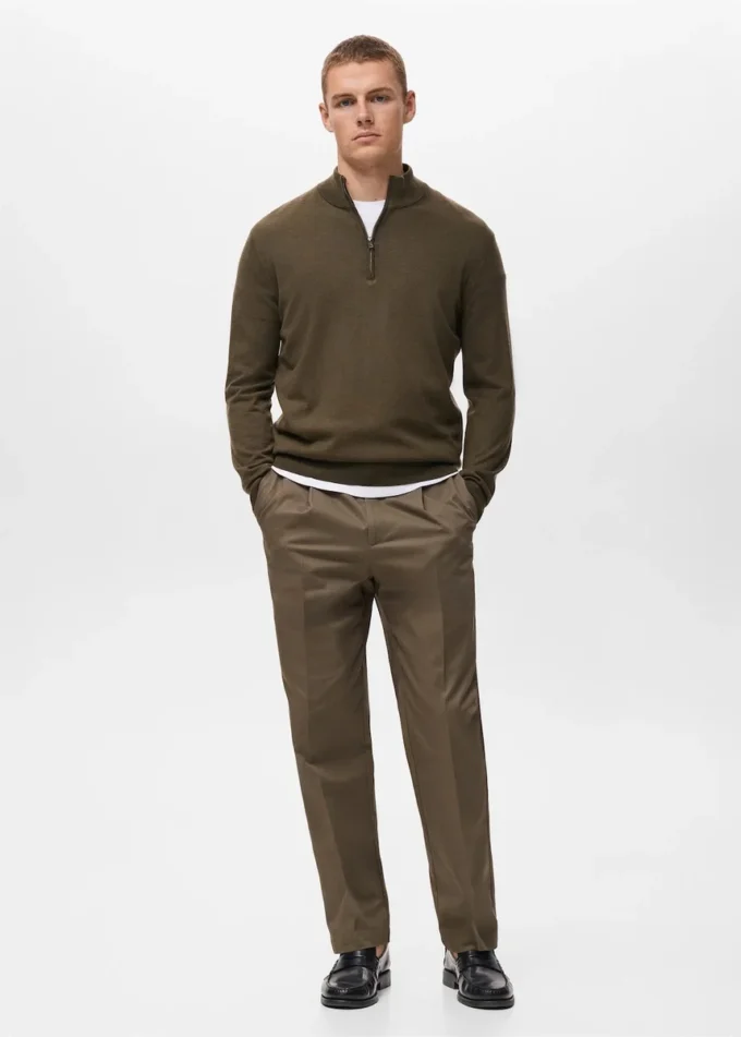 Pull 100 % laine mérinos avec col Perkins Pull 100 % laine mérinos avec col Perkins