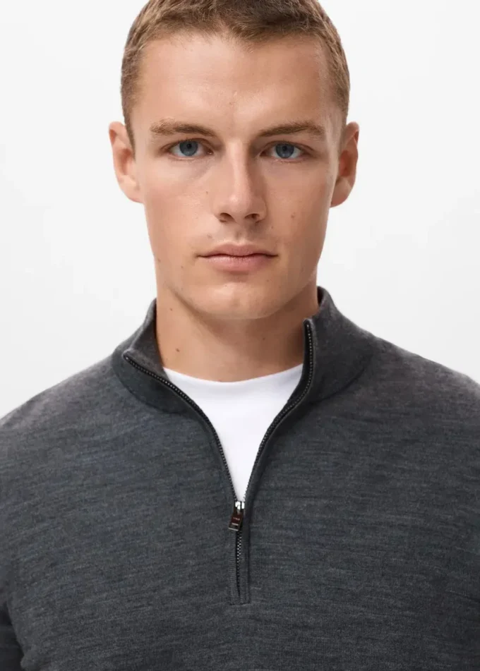 Pull 100 % laine mérinos avec col Perkins Pull 100 % laine mérinos avec col Perkins