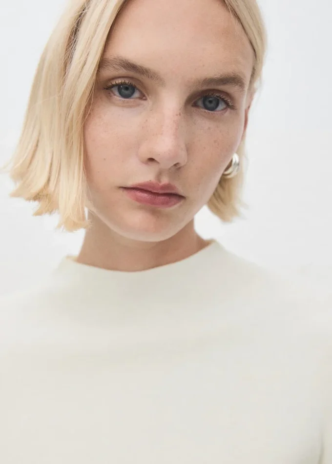 Pull ajusté avec encolure Perkins