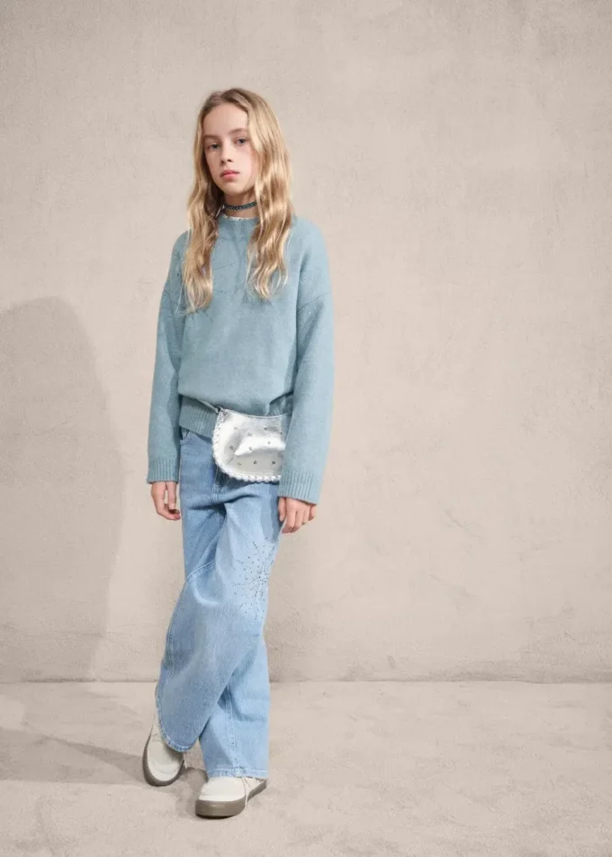 Pull avec détails en strass Pull avec détails en strass