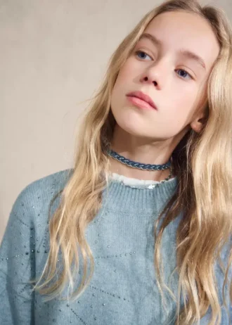 Pull avec détails en strass