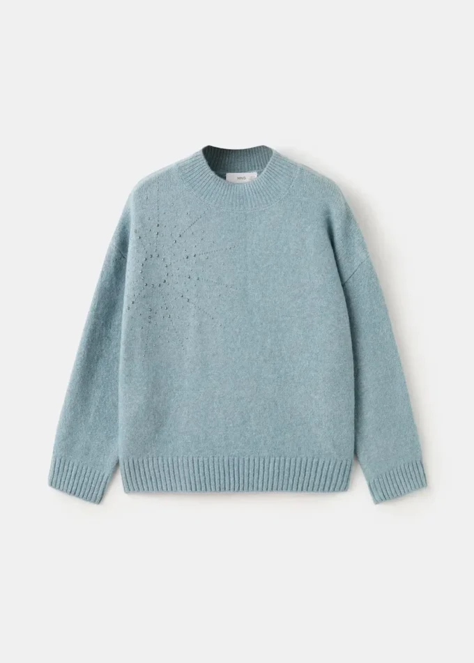 Pull avec détails en strass Pull avec détails en strass