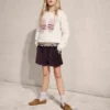 Pull brodé en maille