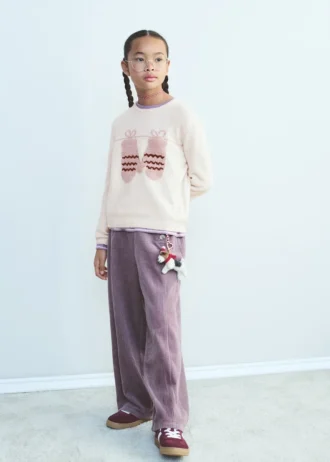 Pull brodé en maille