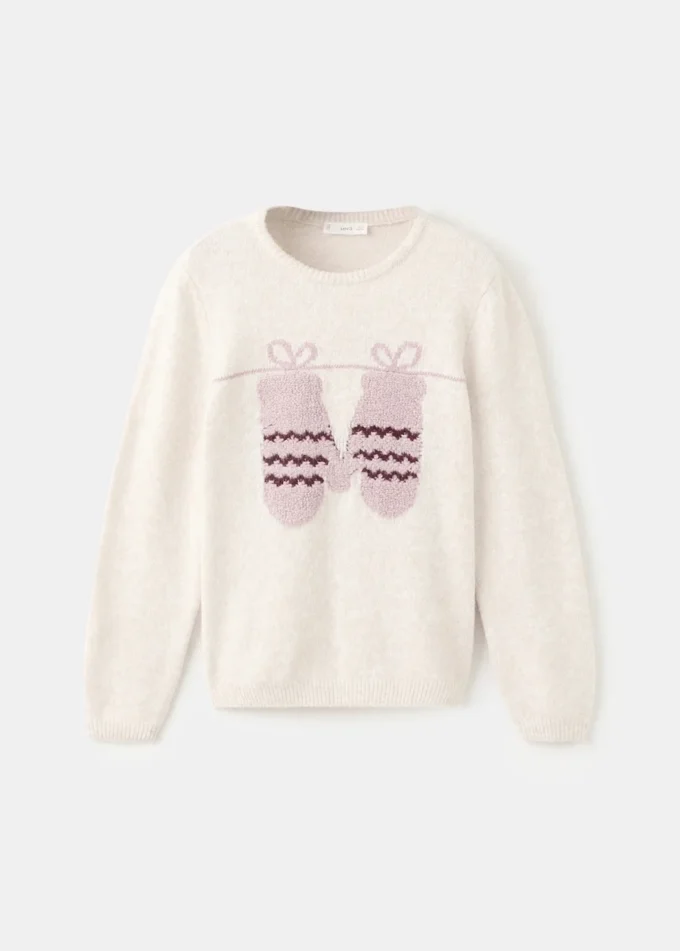 Pull brodé en maille
