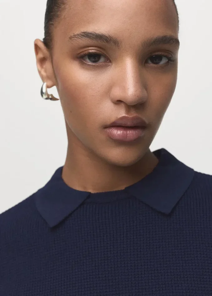Pull à col chemise