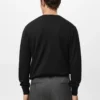 Pull à col en V 100 % laine mérinos