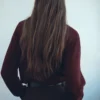 Pull à col en V avec écharpe Pull à col en V avec écharpe