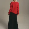 Pull à col en V en maille épaisse