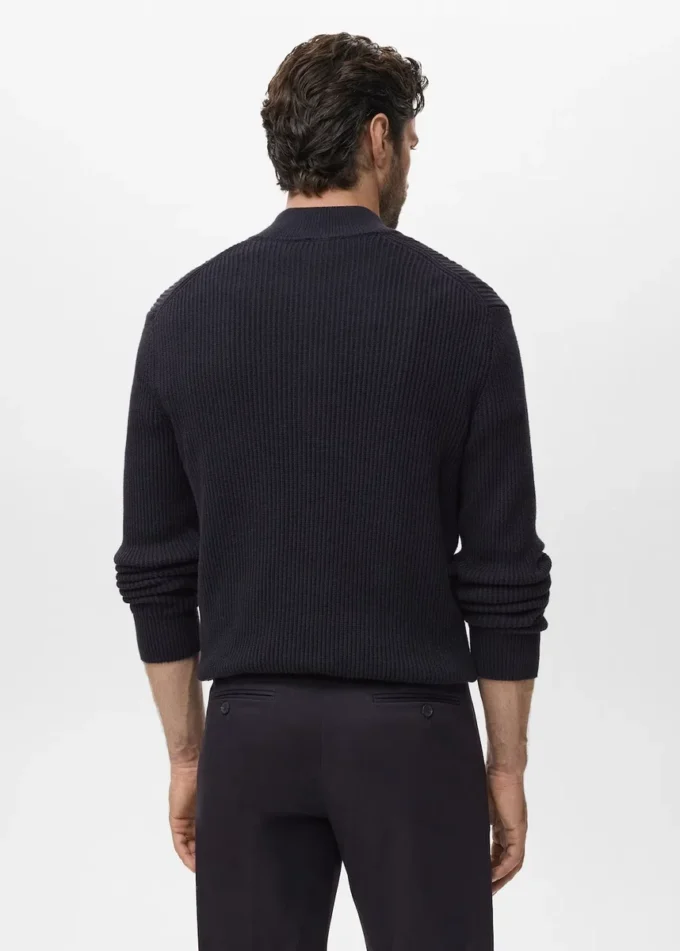 Pull à col Perkins 100 % coton