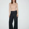 Pull à col Perkins en lurex
