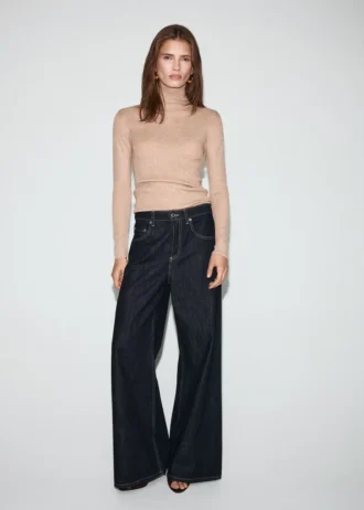 Pull à col Perkins en lurex