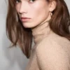 Pull à col Perkins en lurex