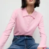 Pull à col polo et manches longues