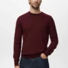 Pull à col rond 100 % laine mérinos