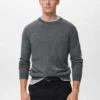 Pull à col rond 100 % laine mérinos