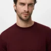 Pull à col rond 100 % laine mérinos