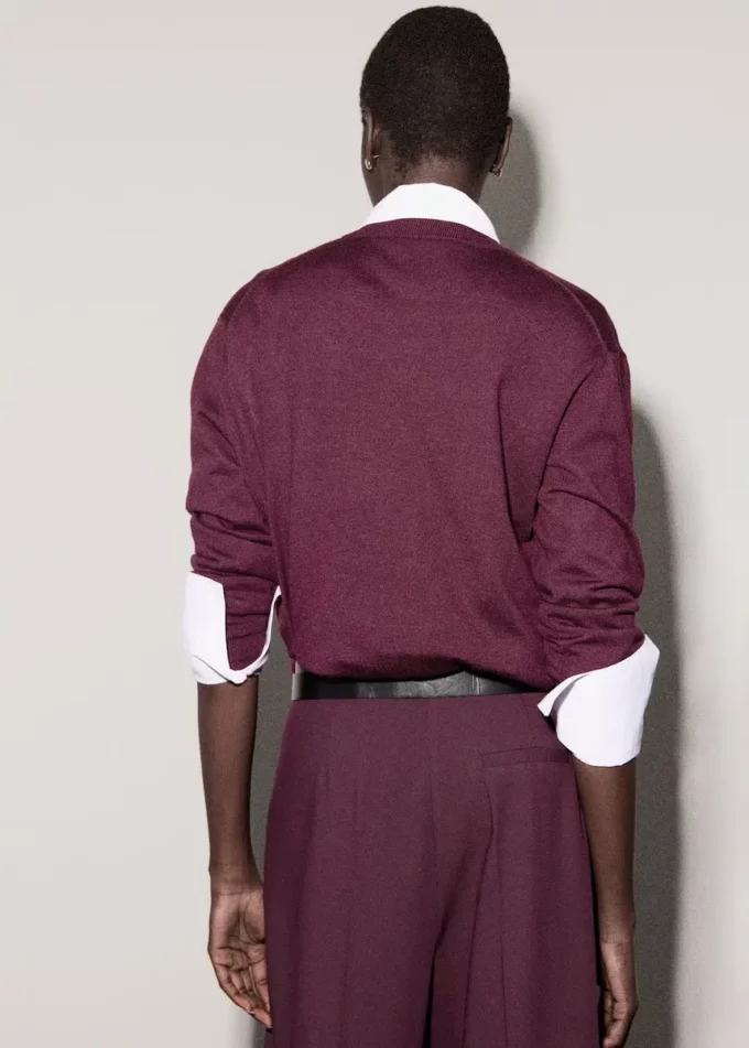 Pull à col rond en maille fine