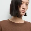 Pull à col rond en maille fine